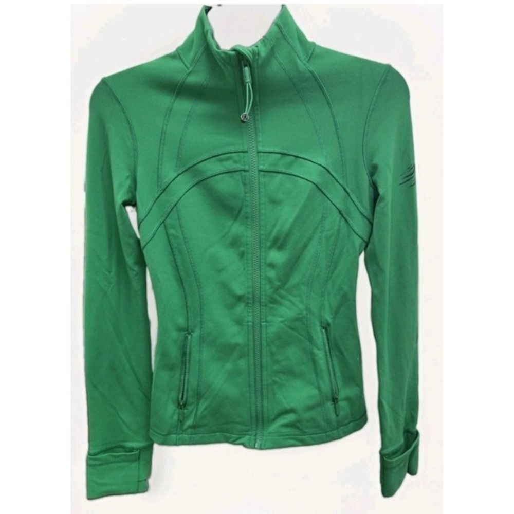 Lululemon Define Jacket Kelly Green Full Zip Luon Yoga Activewear Size 4